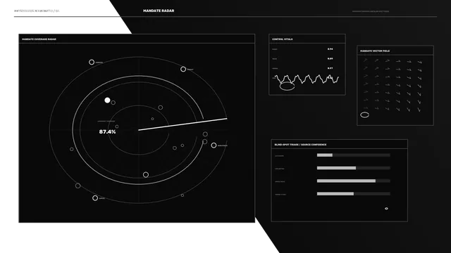 Governance Diagnostic Radar HUD 4K Sci-Fi Wallpaper