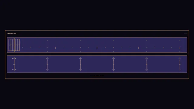 Sci-Fi Navigation Heading Tape HUD 4K Wallpaper