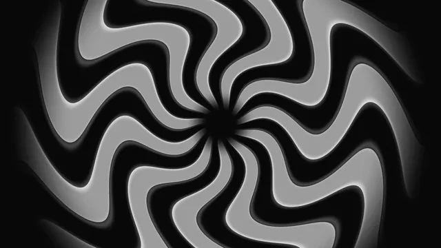 Monochrome Pinwheel Sci-Fi HUD Screen Graphic 4K Wallpaper