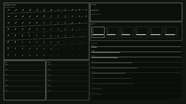 Sci-Fi Industrial Control HUD Dashboard with Vector Telemetry – 4K Wallpaper