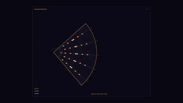 Amber Radial Telemetry HUD Interface