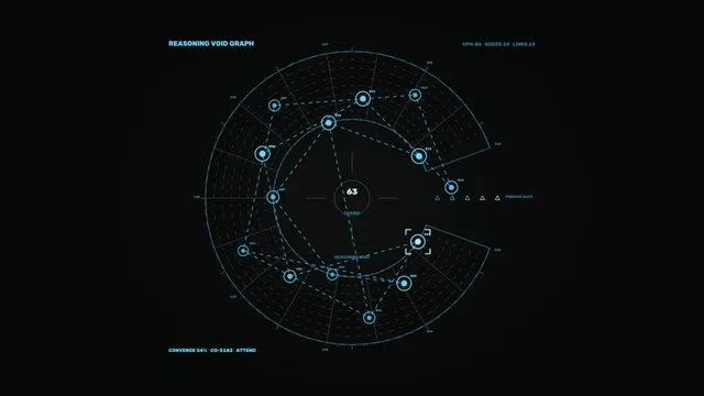 Cyan Circular Network Telemetry HUD Dashboard 4K Wallpaper