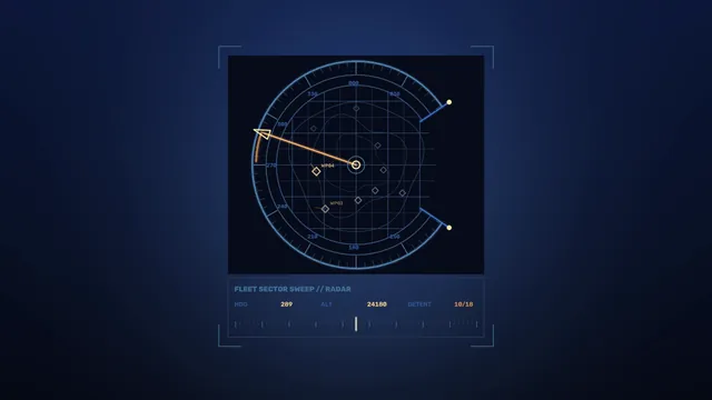 Fictional Radar Sector HUD with Flight Telemetry — 4K Sci-Fi Wallpaper