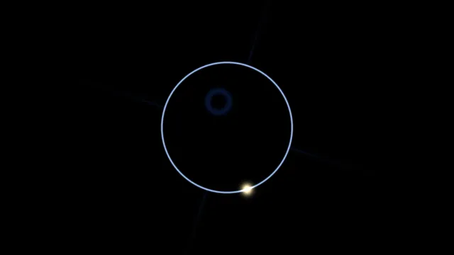 Blue Circular Scanner Interface on Black, 4K Wallpaper