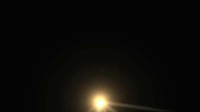 Amber Dot-Grid Sci-Fi HUD Wallpaper