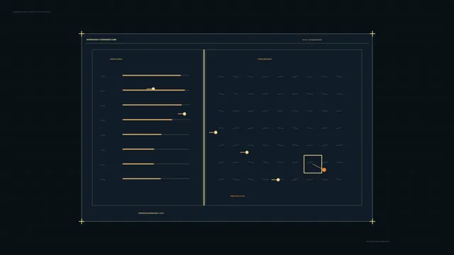 Sci-Fi Consensus Monitoring HUD with Signal Bars and Telemetry Grid