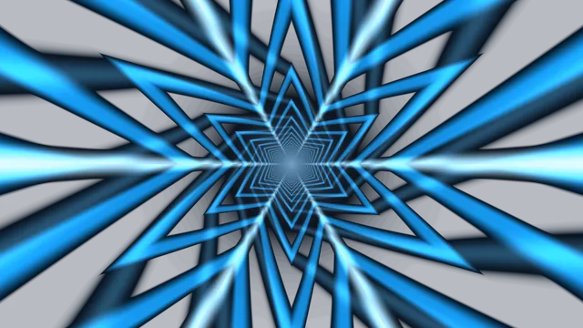 Electric Blue Hexagonal Tunnel 4K Wallpaper