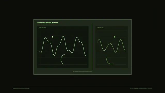 Green Signal Parity Telemetry HUD Dashboard 4K Wallpaper