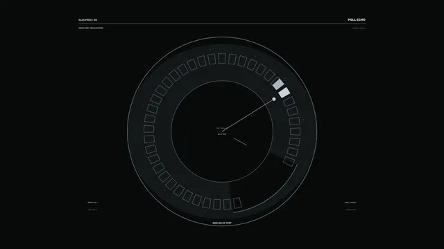 Circular Telemetry HUD with Segmented Status Dial 4K Wallpaper