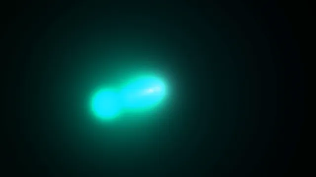 Glowing Cyan Abstract Shapes on Dark Background 4K Wallpaper
