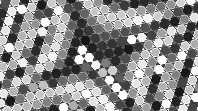 Monochrome Hexagonal HUD Screen Graphic 4K Wallpaper