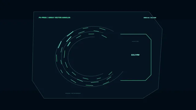 Photovoltaic Production Monitoring HUD 4K Wallpaper