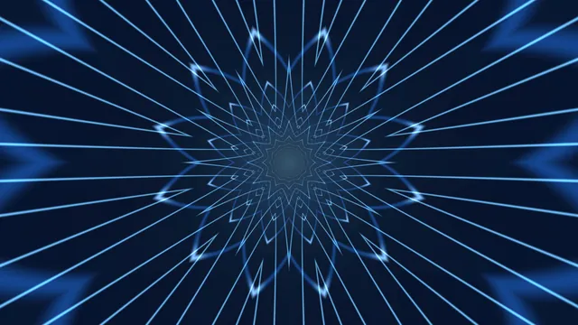 Electric Blue Radial Tunnel Abstract 4K Wallpaper