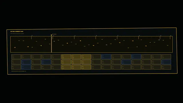 Spacecraft Power Rail Current HUD | 4K Sci-Fi Wallpaper