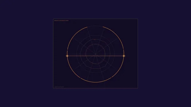 Borehole Cartography Sonar HUD — Circular Telemetry Wallpaper