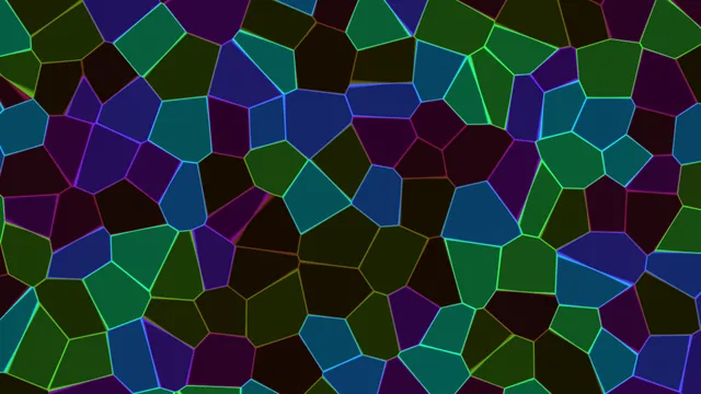 Neon Polygon Mosaic Abstract 4K Wallpaper
