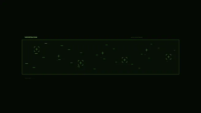 Dark Green Sci-Fi Reticle HUD Interface 4K Wallpaper