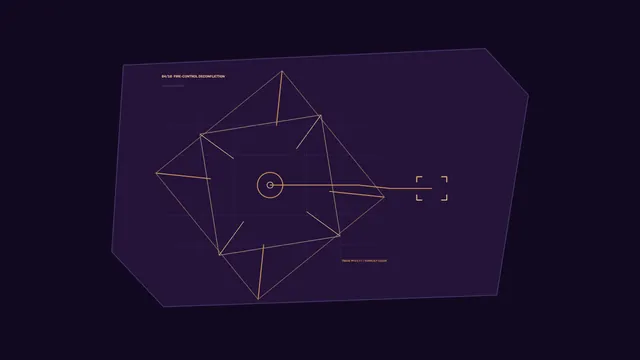 Fictional Geometric Targeting HUD 4K Wallpaper