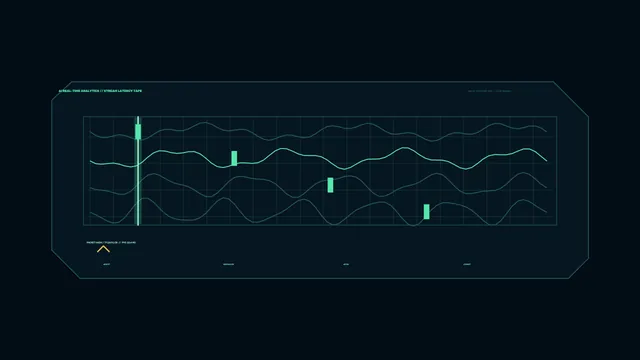 Futuristic Telemetry Waveform HUD Dashboard 4K Wallpaper