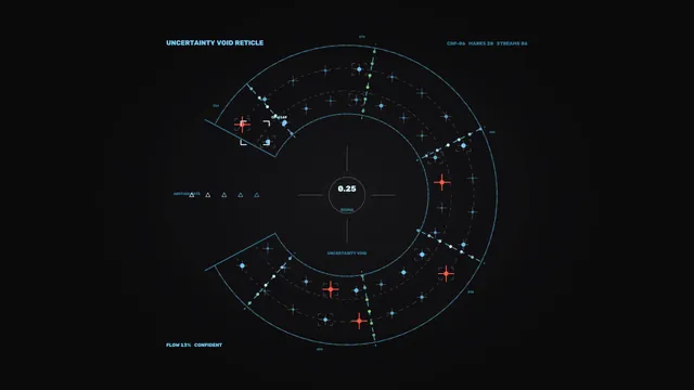 Circular Sci-Fi Telemetry HUD with Radial Scanner Interface