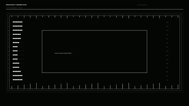 Nuclear Facility Equipment Status HUD 4K Sci-Fi Wallpaper
