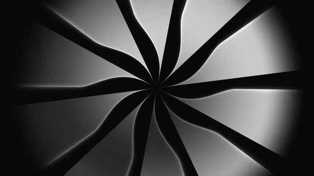 Monochrome Radial Pinwheel Sci-Fi HUD Background
