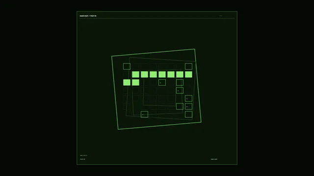 Green Grid Target Identification HUD 4K Sci-Fi Wallpaper
