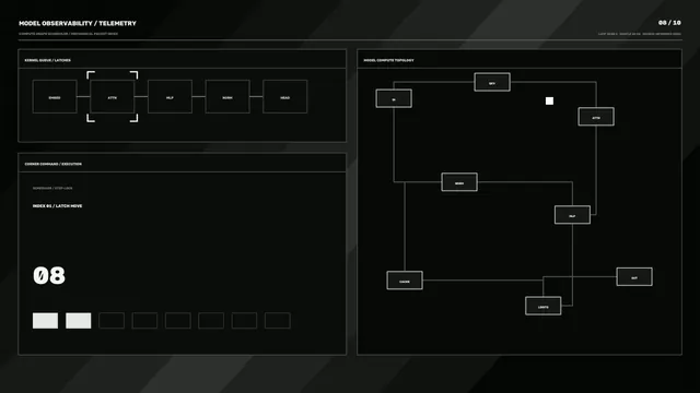 Monochrome Sci-Fi Telemetry HUD Dashboard 4K Wallpaper