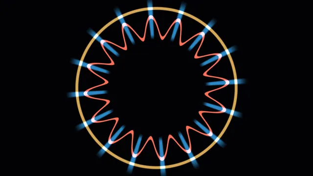 Circular Radial Waveform Instrument with Blue Light Bars