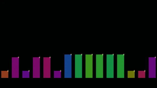 Colorful Vertical Bar Chart with Glitter Highlights