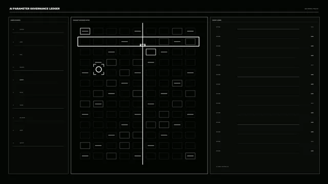 Monochrome Sci-Fi Configuration Control HUD 4K Wallpaper