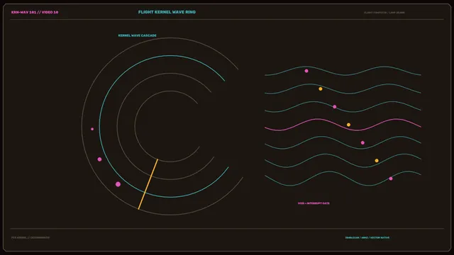4K Sci-Fi Flight Computer HUD with Circular Scanner and Waveform Telemetry