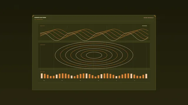 4K Sci-Fi Audience Echo Sonar Analytics HUD Wallpaper