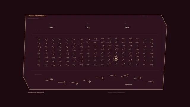 Thermal Vector Field HUD Dashboard, 4K Sci-Fi Interface Wallpaper