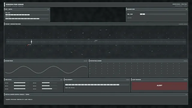 Sci-Fi Sonar Ping Monitoring HUD Dashboard 4K Wallpaper