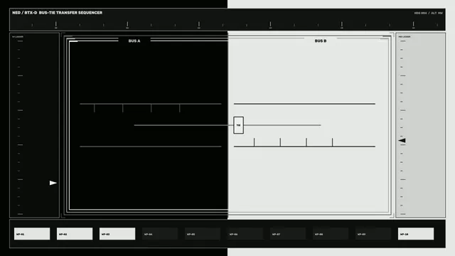 Power Distribution Bus-Tie Monitor Sci-Fi HUD Wallpaper