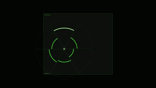 Green Circular Scanner HUD Dashboard 4K Sci-Fi Wallpaper