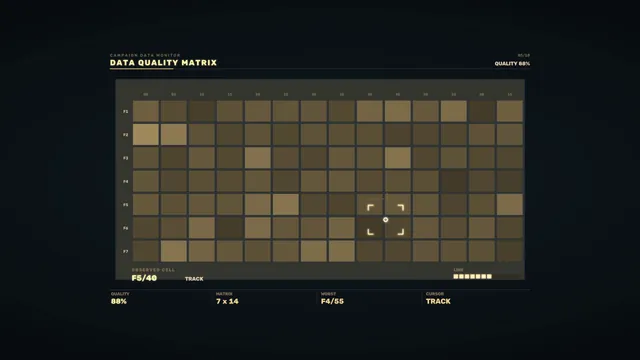 Data Quality Matrix HUD 4K Sci-Fi Wallpaper