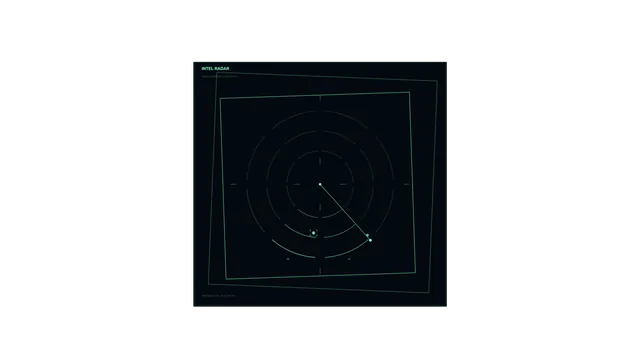 Green Radar HUD with Concentric Scanner Rings, 4K Sci-Fi Wallpaper