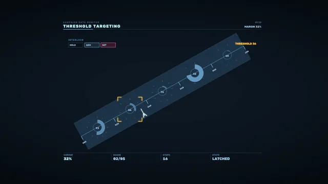 4K Sci-Fi Threshold Targeting Telemetry HUD Wallpaper