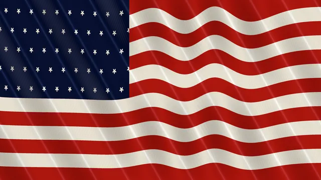 American Flag Silk Wave 4K Wallpaper