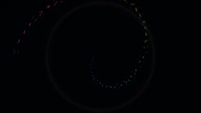 Abstract Multicolor Circular Data Visualization Ring