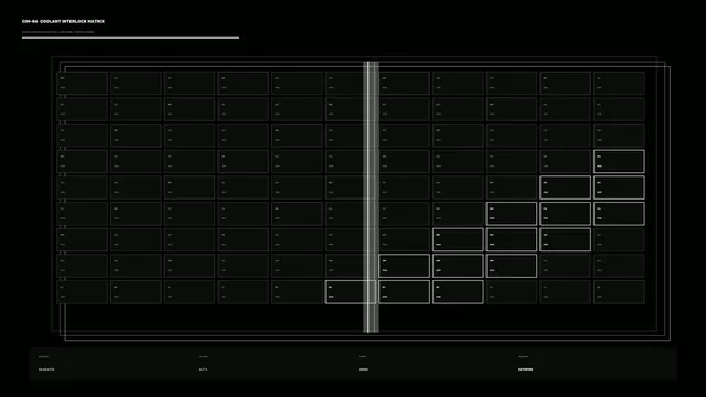 Coolant Interlock Matrix HUD 4K Sci-Fi Wallpaper