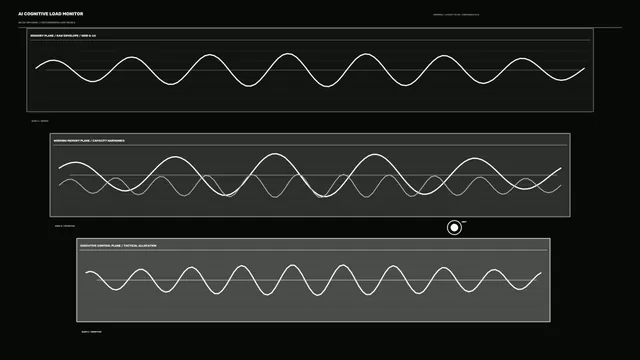 Sci-Fi Waveform Telemetry HUD Dashboard 4K Wallpaper
