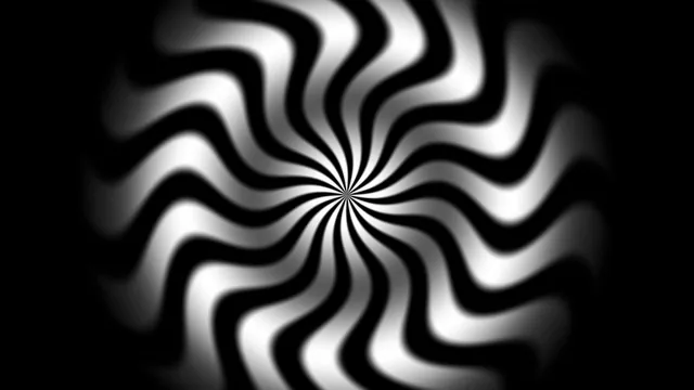Black-and-White Radial Vortex HUD Wallpaper