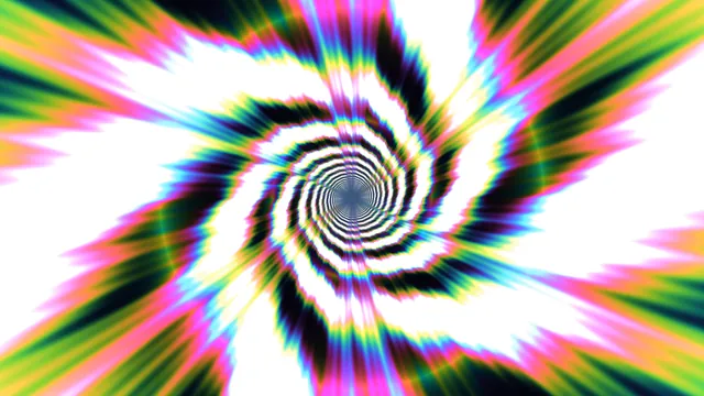 Neon Concentric Spiral Tunnel 4K Wallpaper