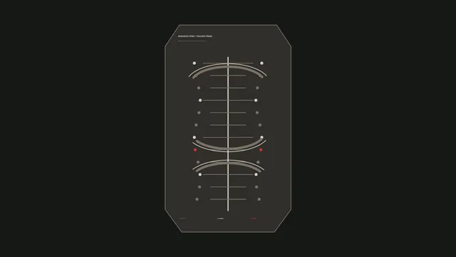 Minimal Sci-Fi Telemetry HUD with Octagonal Gauge Panel