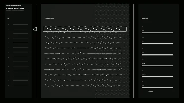 Monochrome Vector Field Telemetry HUD 4K Wallpaper