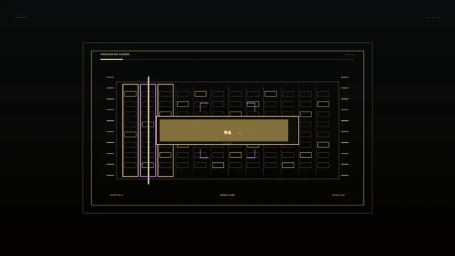Battery Charging Progress HUD with 94% Precision Bus Aligner