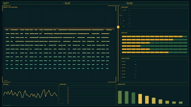Futuristic Sonar Navigation HUD Dashboard 4K Wallpaper